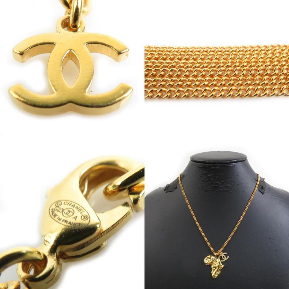 CHANEL Authentic Gold Logo Necklace - Picture 5 of 5
